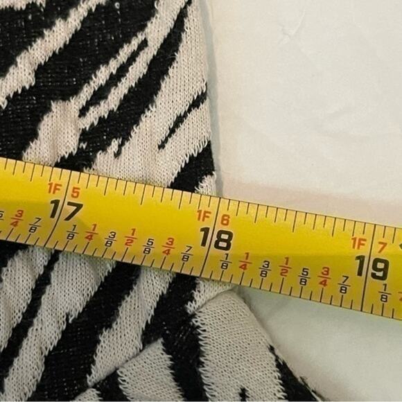 Tyler Boe Black White Zebra Print Vegan Leather Feminine Date Dress NWT Size S - Picture 11 of 13